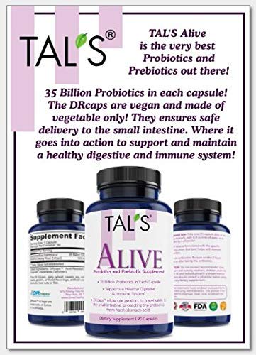 TAL'S Alive Probiotics & Prebiotics Supplement - 90 Capsules - image 6