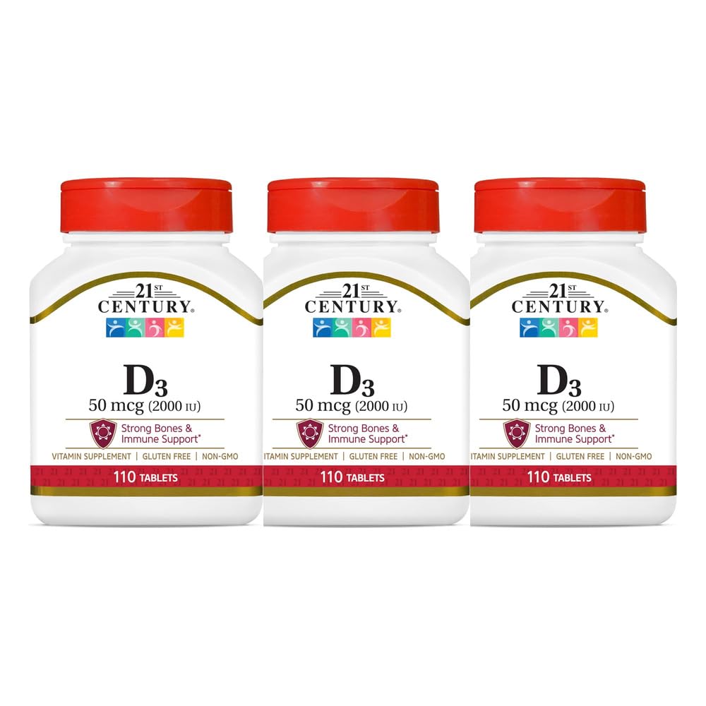 21st Century Vitamin D-2000 Tablets - 330 Count