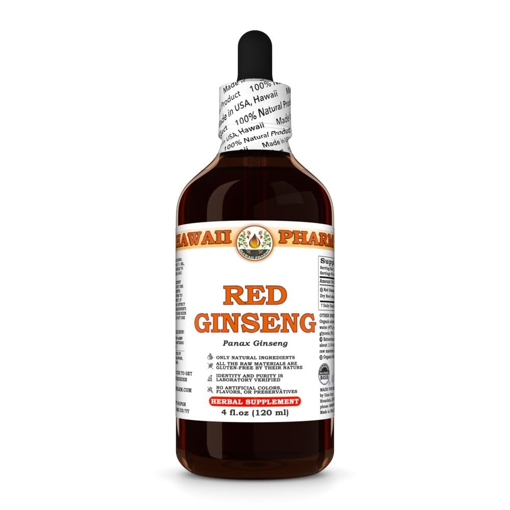Hawaii Pharm Red Ginseng (Panax Ginseng) Liquid Extract
