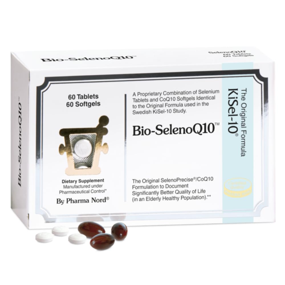 Pharma Nord Bio-SelenoQ10 CoQ10 & Selenium Cellular Energy Support - 120 Count