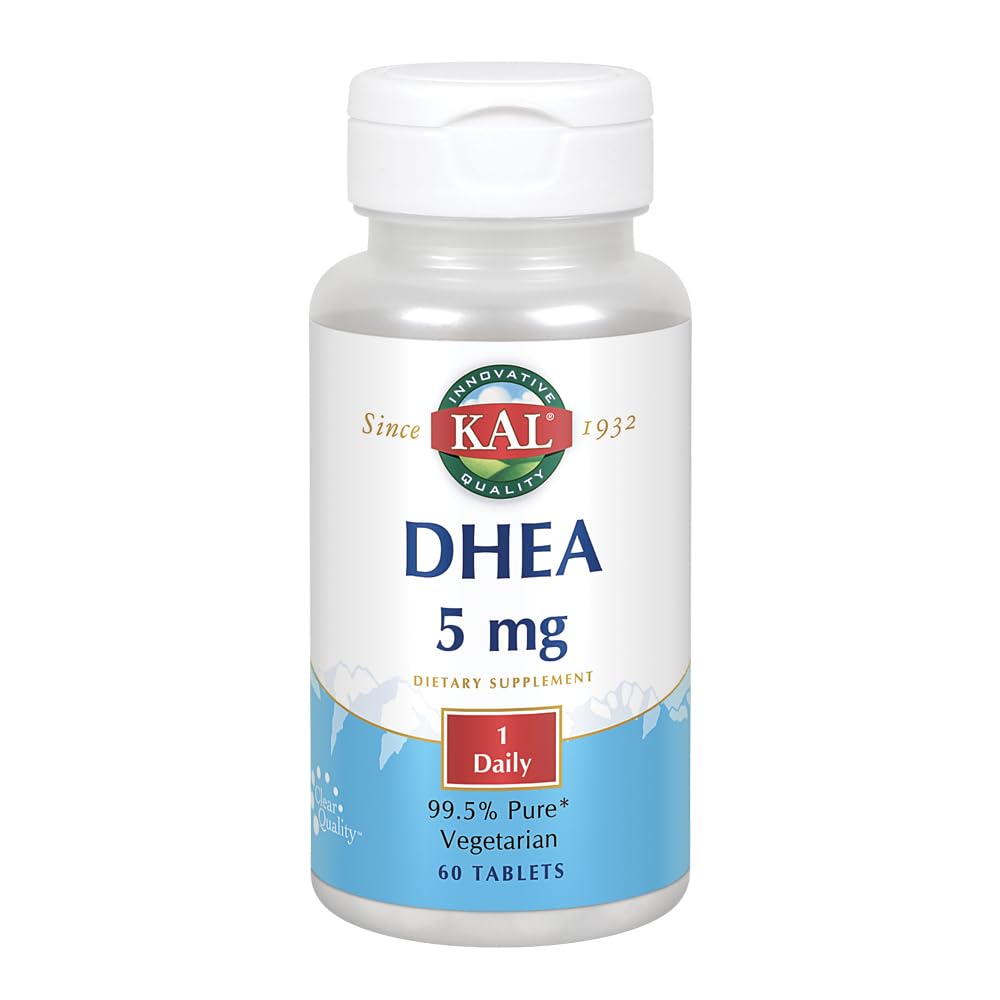 KAL DHEA 5mg Supplement for Women & Men - 60 Tablets