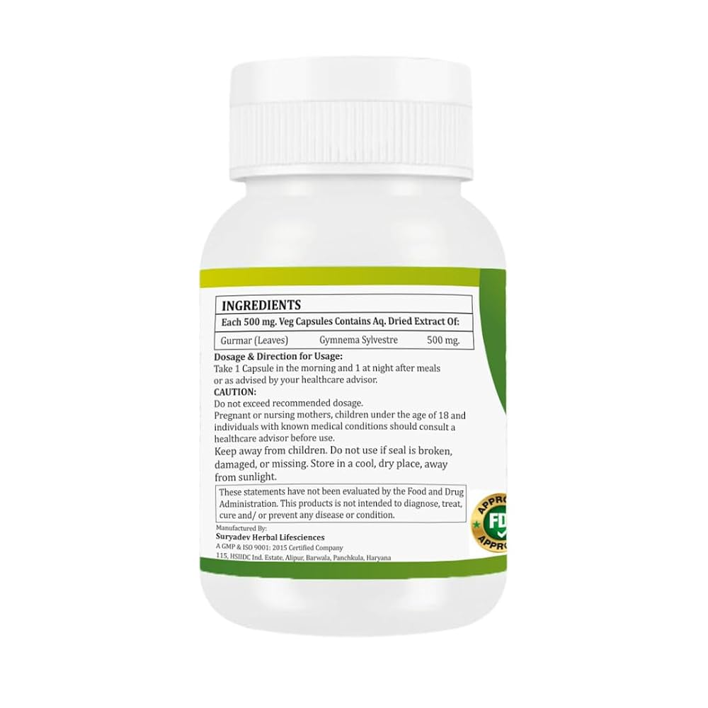 Morsan Healthcare Gurmar Gymnema Sylvestre 500mg - 120 Capsules - image 4