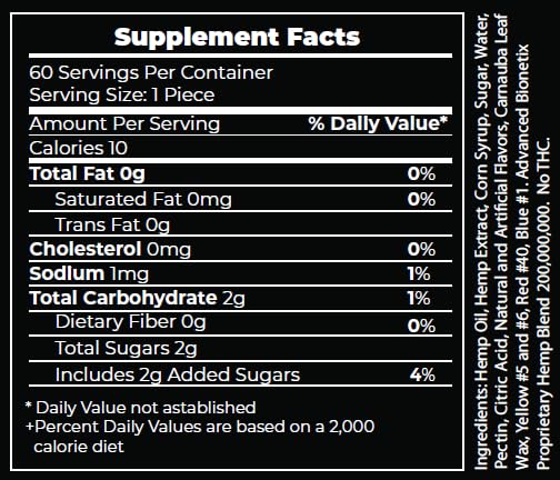 Advanced Bionetix Hemp Gummies for Calm & Sleep - 60 Count - image 4