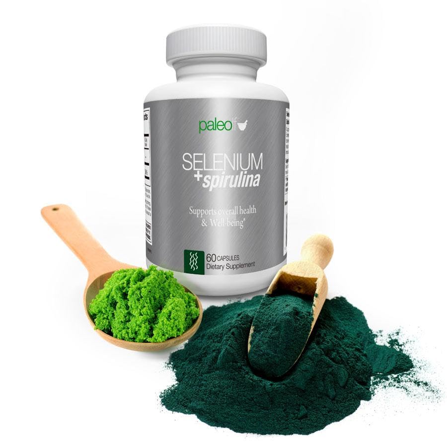 Paleolf Selenium + Spirulina Antioxidant Capsules - 60 Capsules - image 5