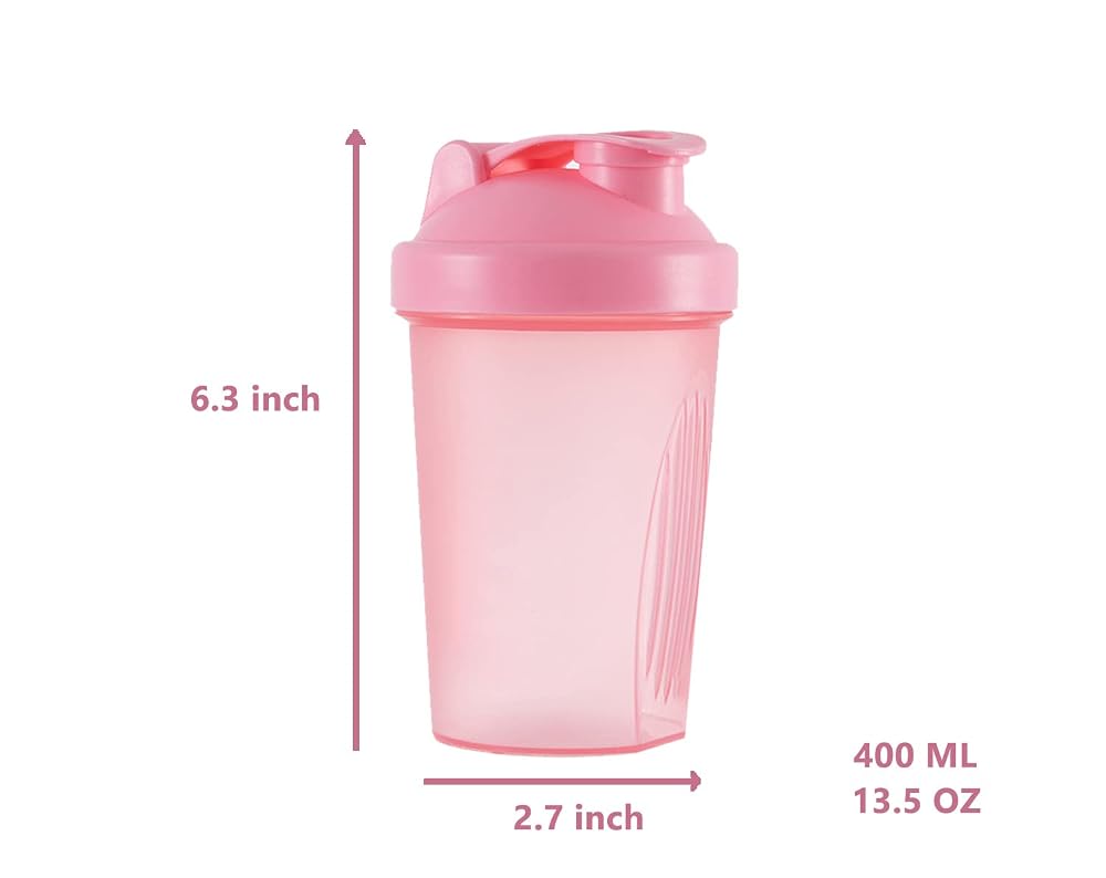 ANNAKIKI Shaker Bottle with Wire Whisk Balls - 2 Pack - image 2