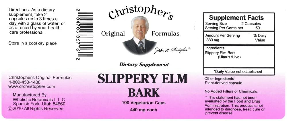 Christopher's Original Formulas Slippery Elm Digestive Support - image 2