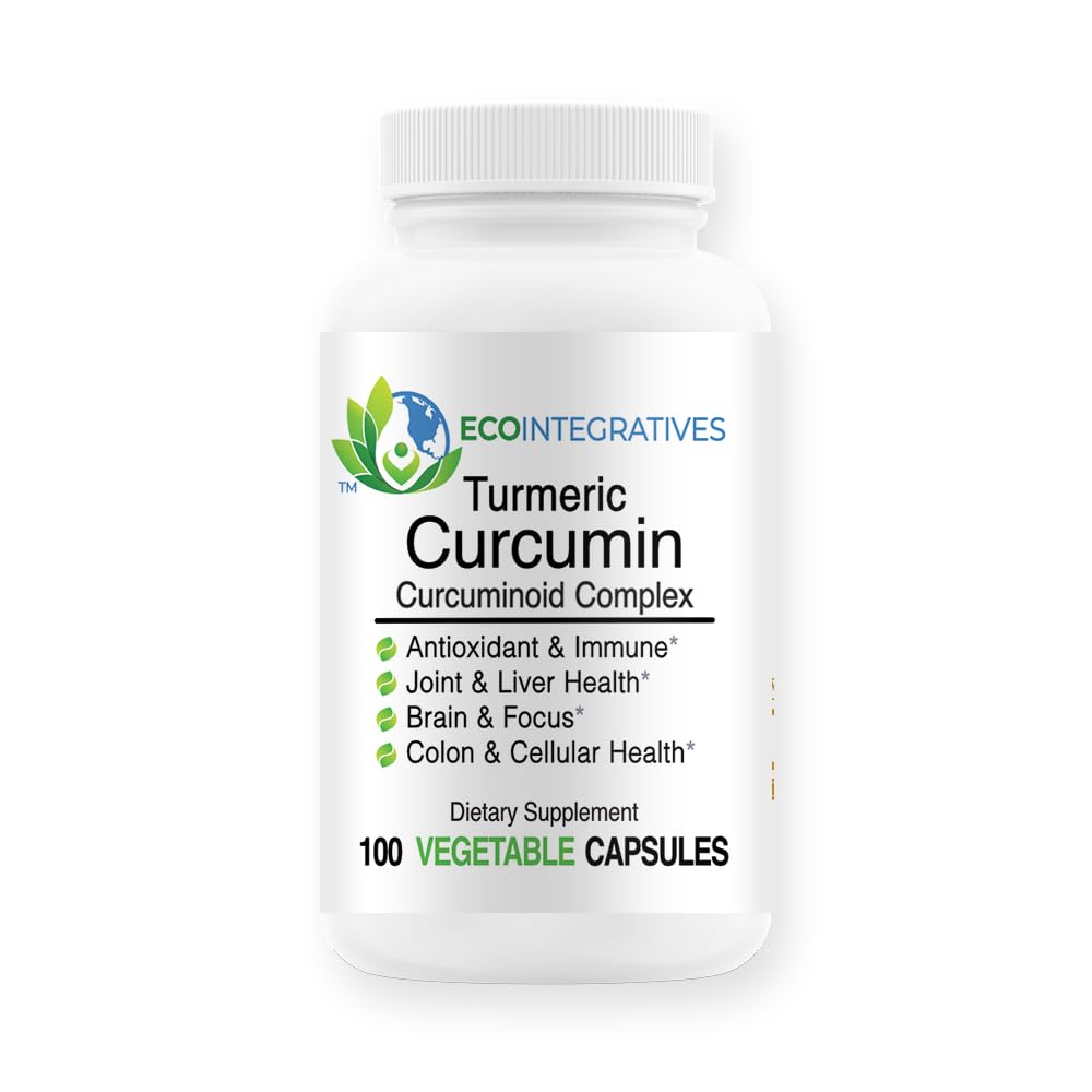 EcoIntegratives Turmeric Curcumin Complex - 100 Vegetable Capsules