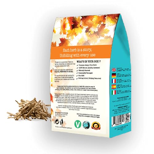 VEDIQUE HERBS Organic Shatavari Root Dried Herb - 250g - image 2