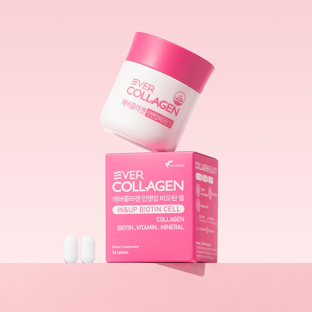 Ever Collagen Time Biotin Marine Fish Collagen Tablets - 56 Count - image 2
