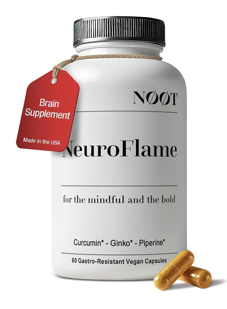 NØØT Neuro Flame Ginkgo Biloba Brain Supplement - 60 Capsules
