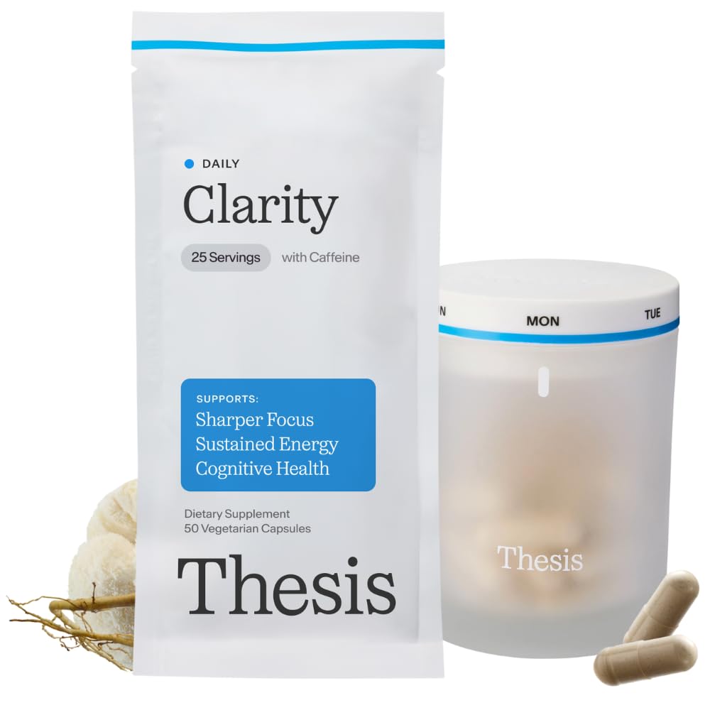 THESIS Clarity Nootropic Supplement for Men & Women with Lions Mane