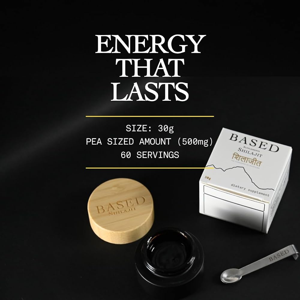 Based Supplements Shilajit Resin Energy & Immune Support - 60 Servings - image 5