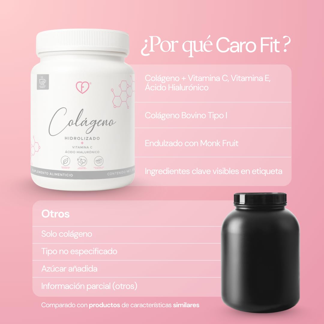 CF Caro FIT Hydrolyzed Collagen Powder with Vitamin C - 500g - image 4