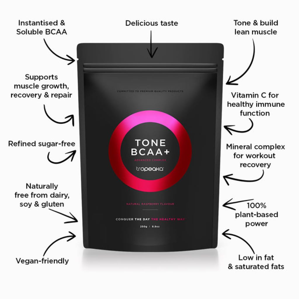 Tropeaka Tone BCAA+ Powder for Muscle Growth & Recovery - 8.8oz - image 3