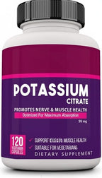 Potassium Citrate 99mg Supports Bone & Joint Health - 120 Vegetarian Capsules