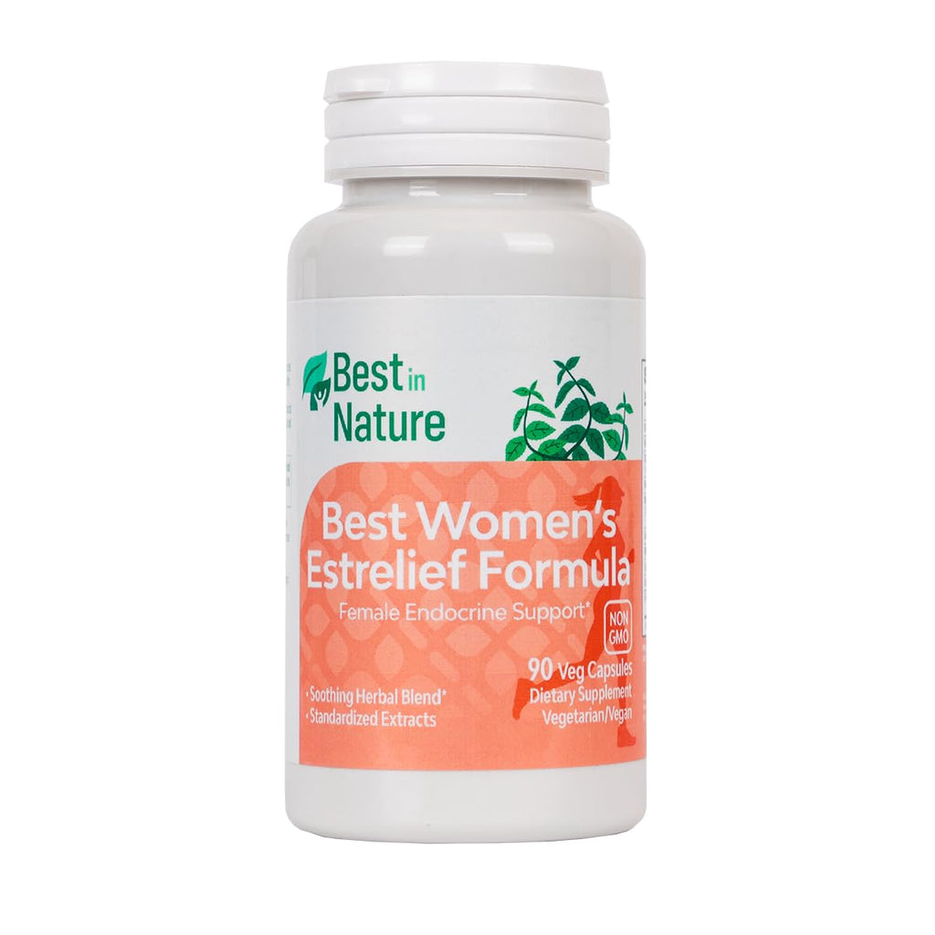 Best in Nature Estrelief Formula Menopause Supplement - 90 Vegetarian Capsules