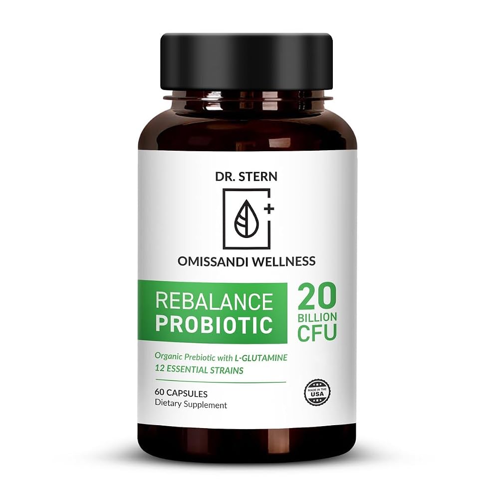 Royal-Organica Rebalance Probiotic Supplement - 20 Billion CFU - 60 Capsules