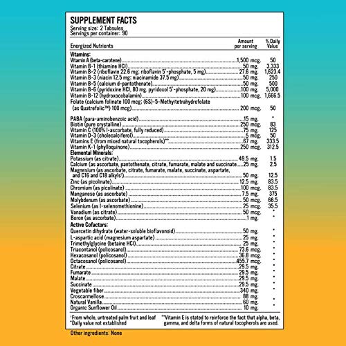 Alkaline for Life Energized Multi+ High-Potency Multivitamin - 180 Tablets - image 2