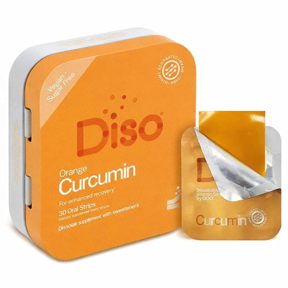 DISO Curcumin Fast-Dissolving Turmeric Oral Strips - 30 Strips