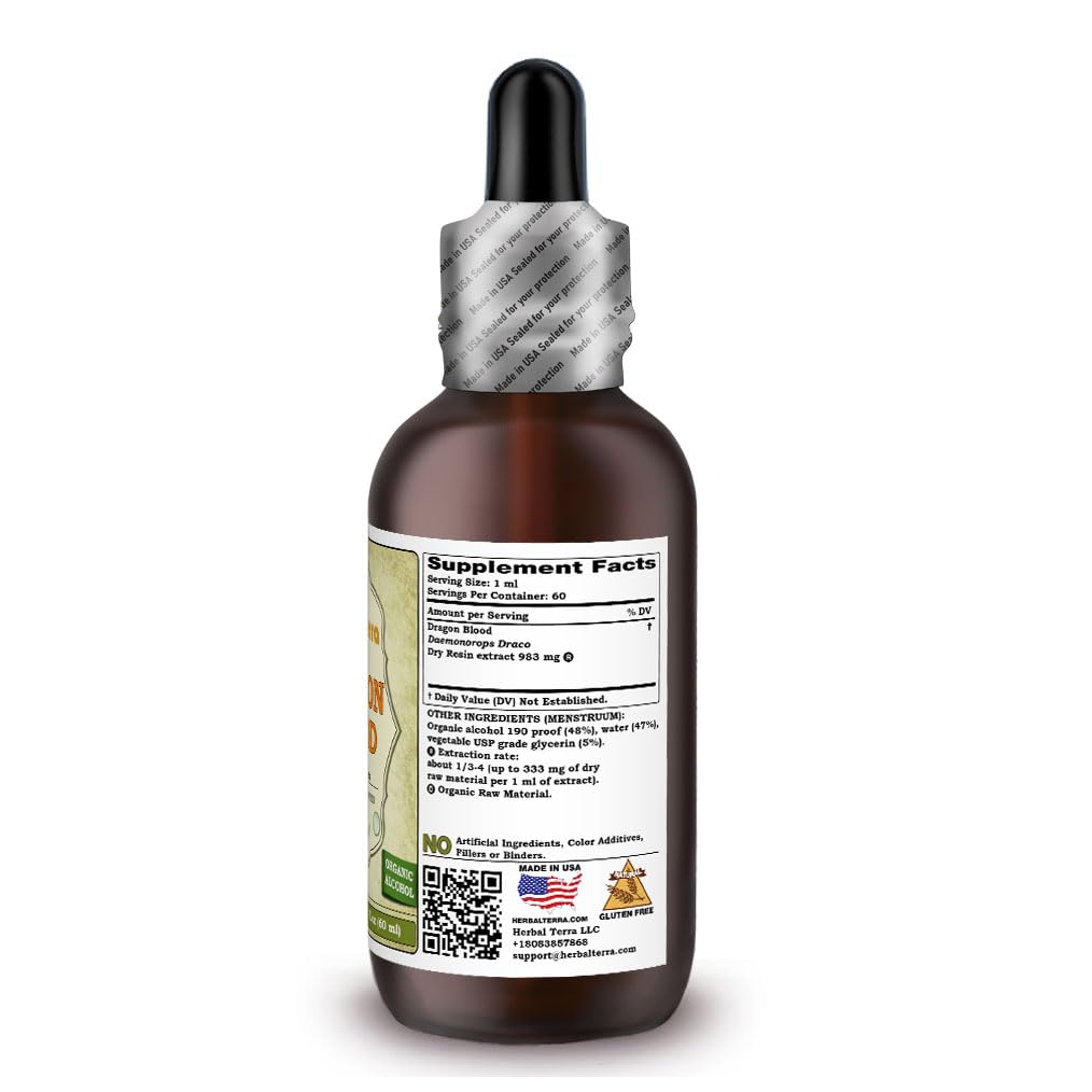 Herbal Terra LLC Dragon Blood Resin (Daemonorops Draco) Tincture