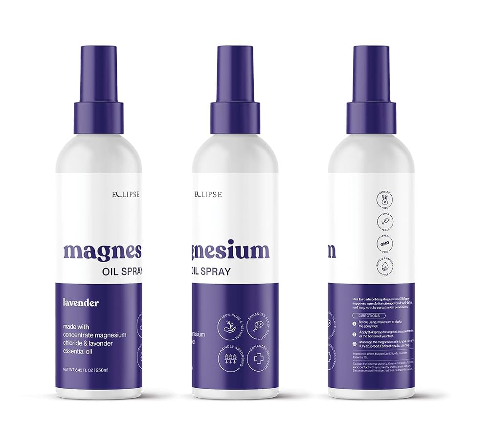 Magnesium Oil Spray Lavender for Sleep and Muscle Recovery - 8.45 fl oz - image 3