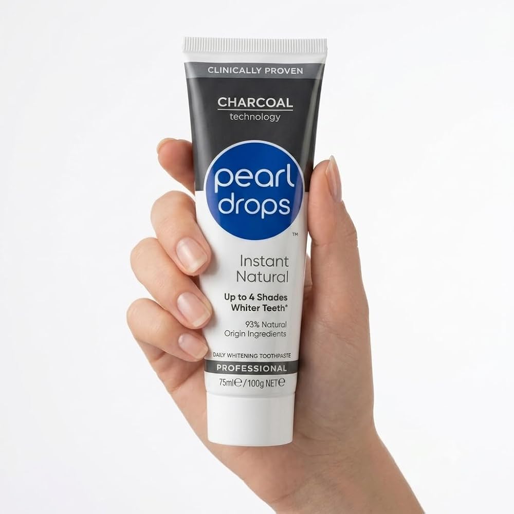 Pearl Drops Instant Natural White Activated Charcoal - 75ml - image 2