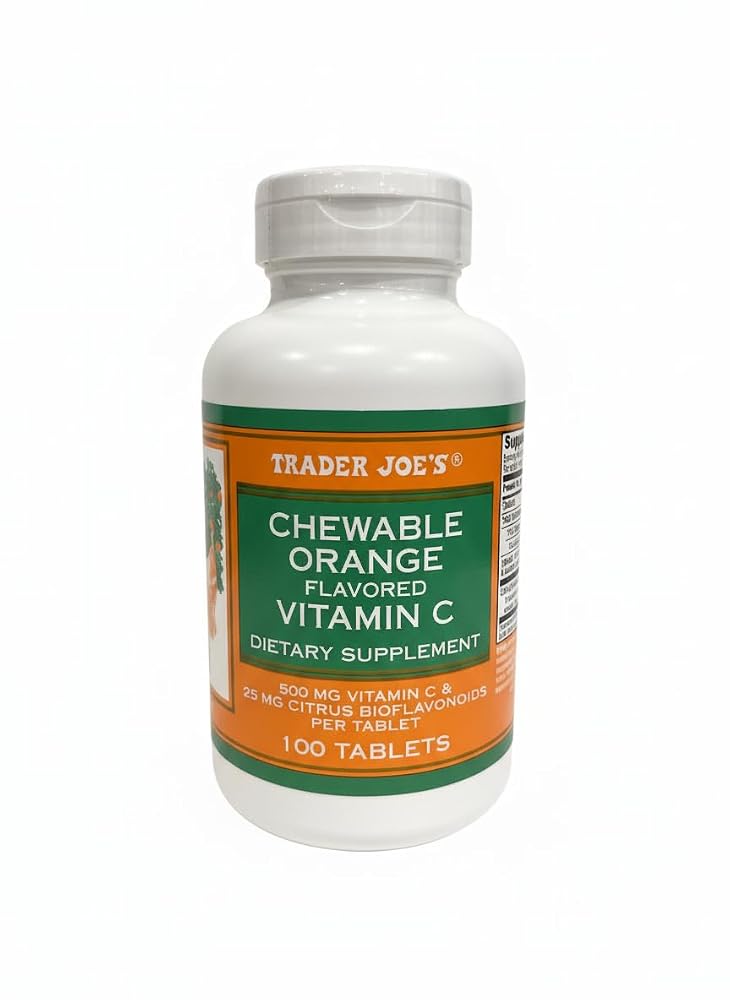 TJ's Chewable Orange Flavored Vitamin C - 100 Tablets