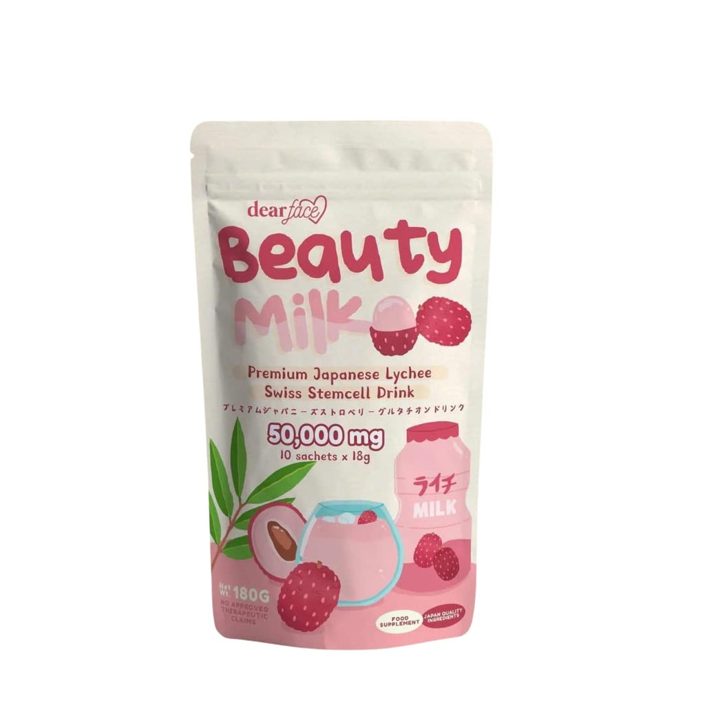 OLIKIUS Dear Face Beauty Milk Lychee Collagen Drink - 10 Sachets