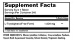 Amazing Nutrition L-Tryptophan 1000mg - 240 Tablets - image 2