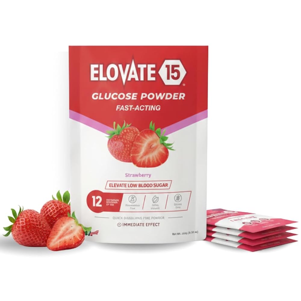 Elovate 15 Fast Acting Glucose Powder Packets