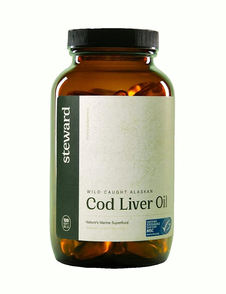 STEWARD Wild-Caught Alaskan Cod Liver Oil - 120 Softgels