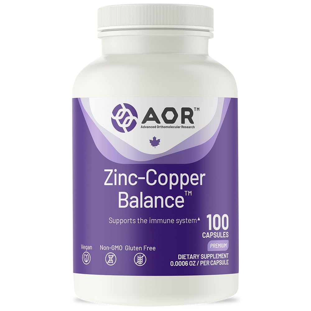 AOR Zinc Copper Balance - 100 Vegan Capsules