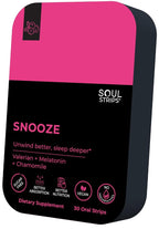 Soul Strips Snooze Vegan Sugar Free Sleep Strips - 30 Count