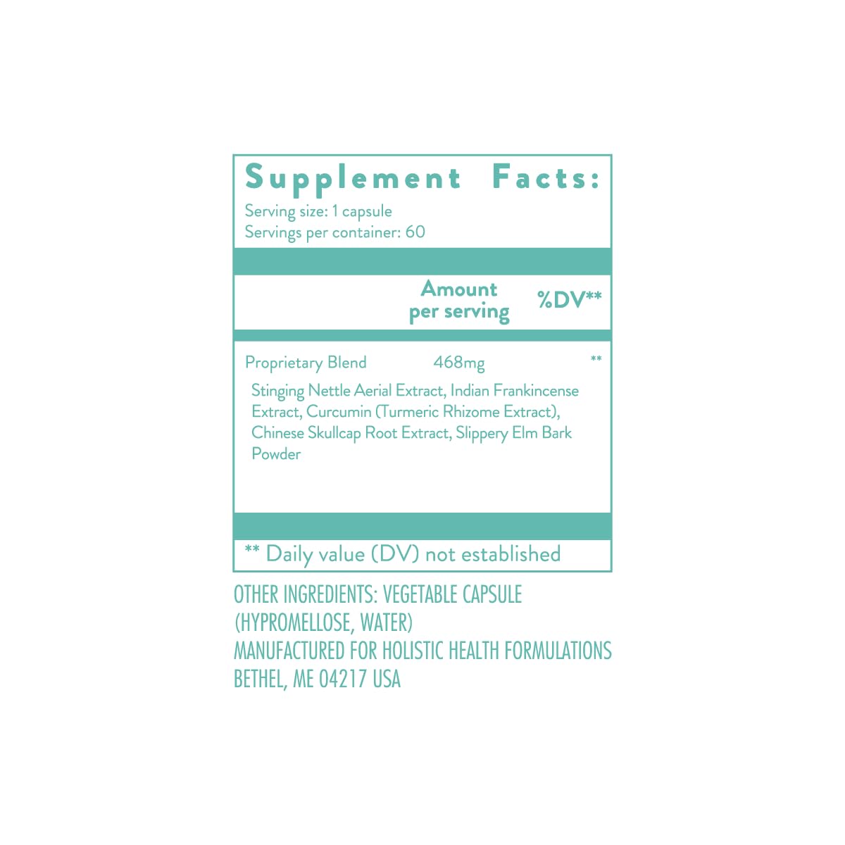 Holistic Health Inflammatory Pathway Support - 60 Capsules - image 3