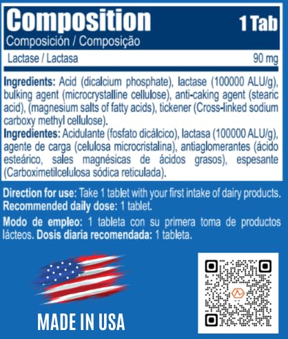 Lactodigest Lactase Enzyme 9000 FCC Units - 60 Capsules - image 4