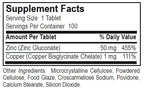 Dialyvite Zinc 50 Plus Copper - 100 Tablets - image 3