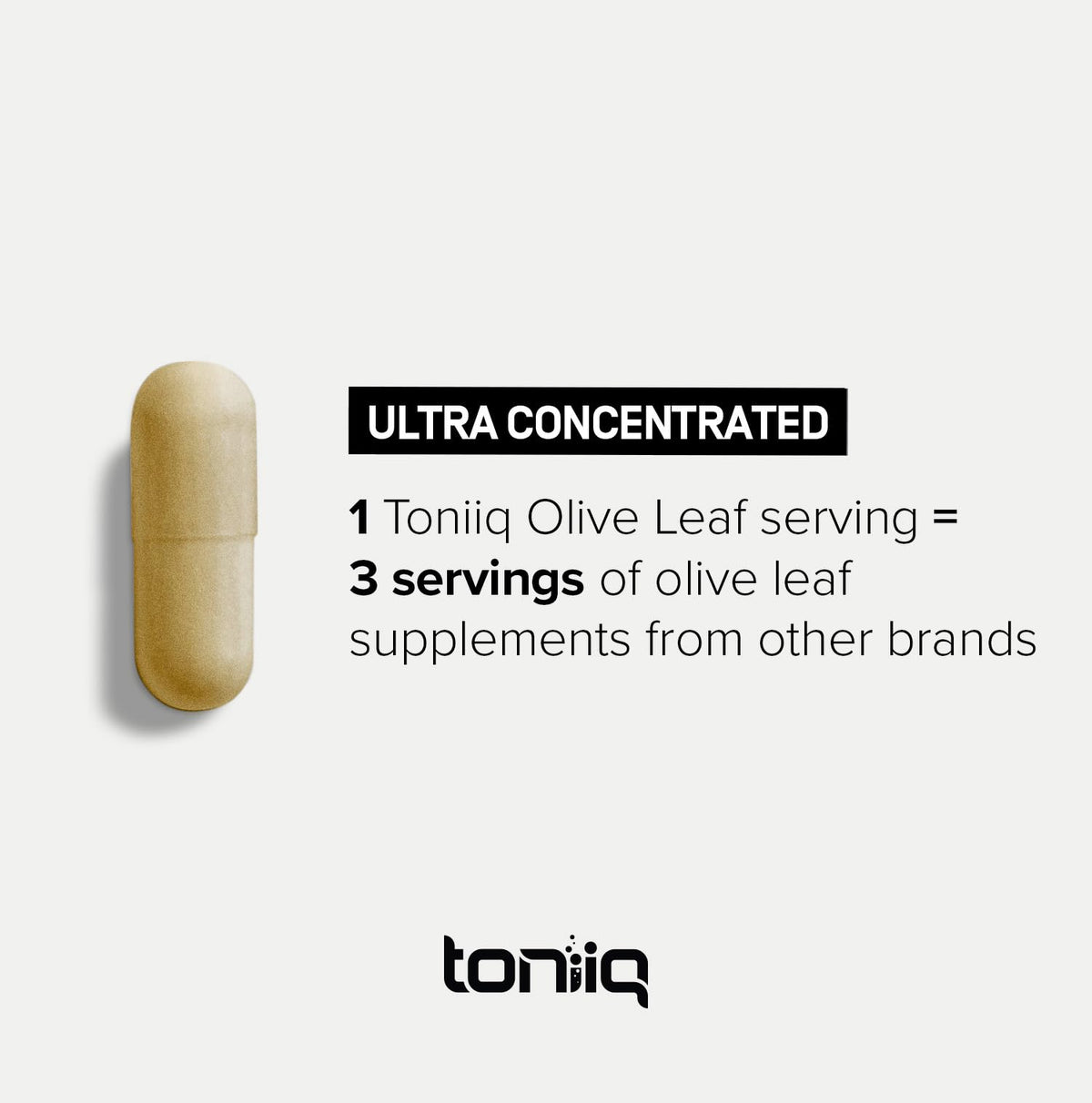 Toniiq Olive Leaf Extract 45:1 High Potency 500mg - 120 Capsules - image 4