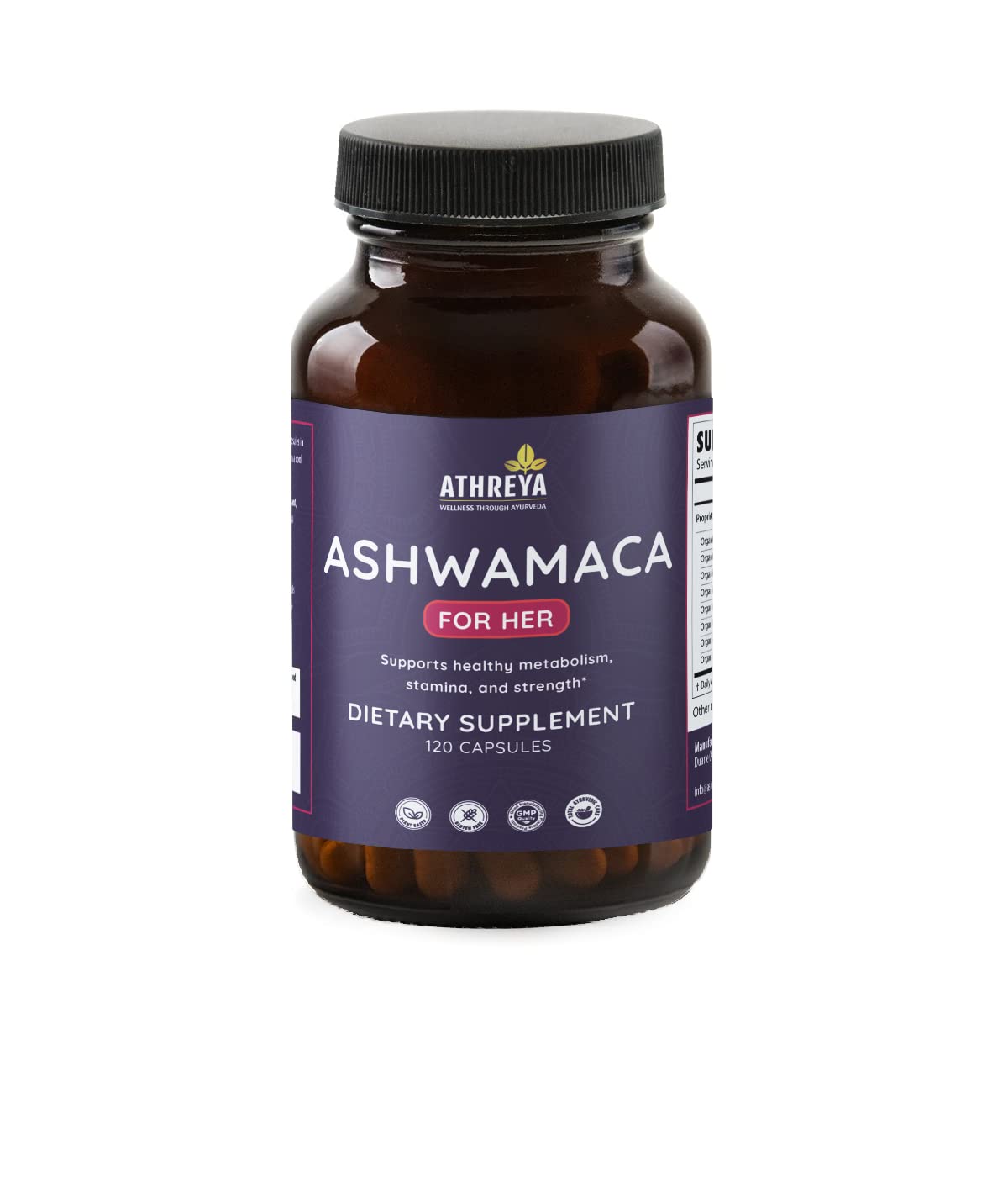 Athreya Herbs Ashwamaca for Her Capsules - 120 Capsules