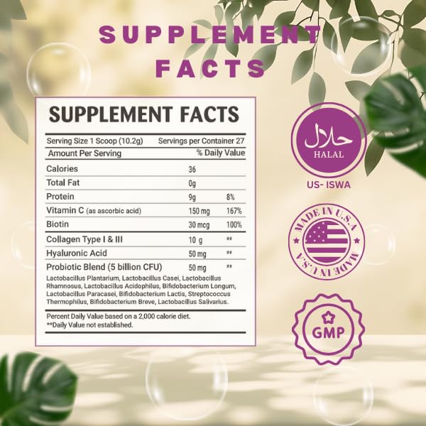 Greenfield Nutritions Halal Collagen Peptides Powder - 277g - image 7