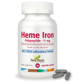 NEW ROOTS HERBAL Heme Iron 11 mg with Vitamin C & B12 - 30 Vegetable Capsules