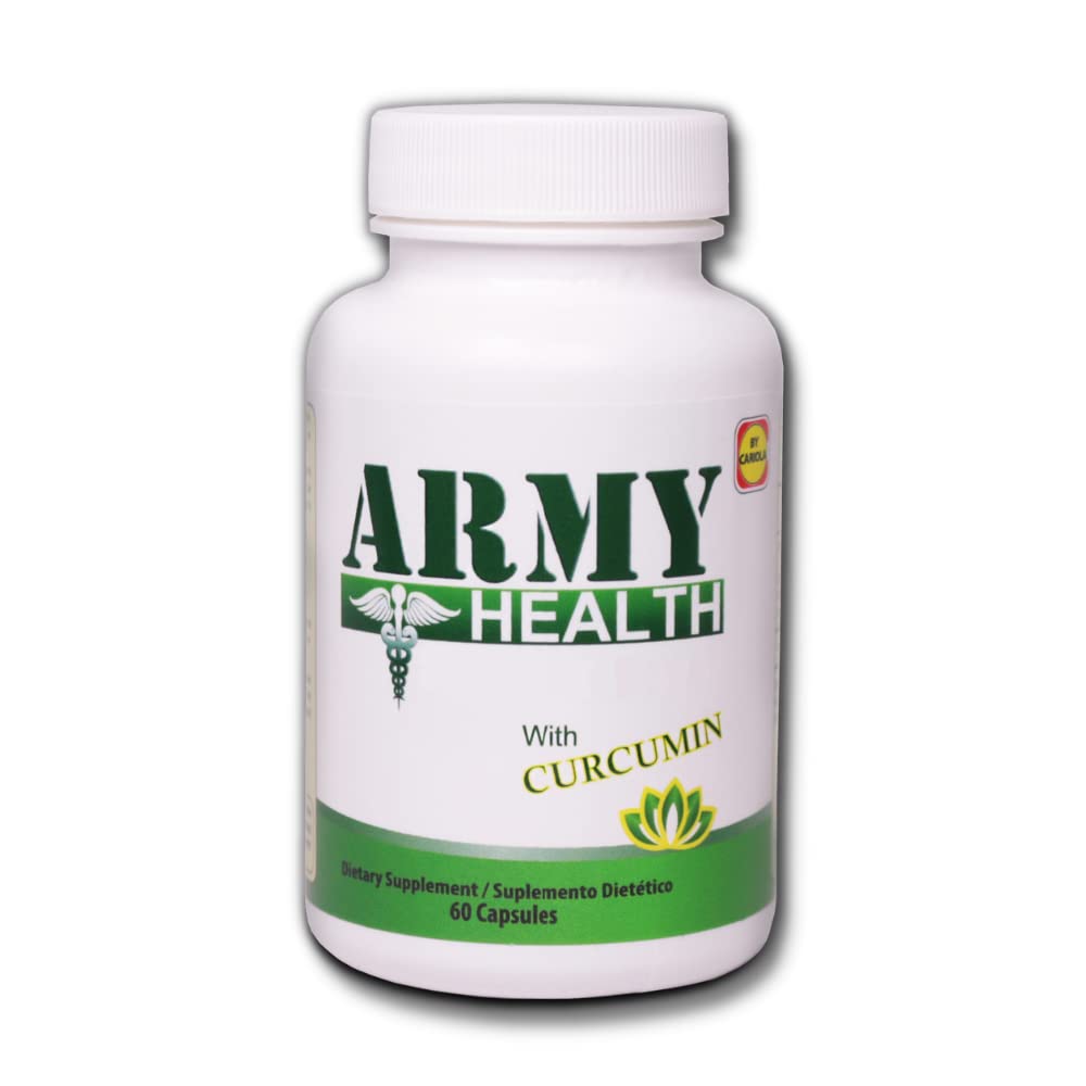 ARMY HEALTH Turmeric Curcumin Supplement Joint Support - 60 Capsules