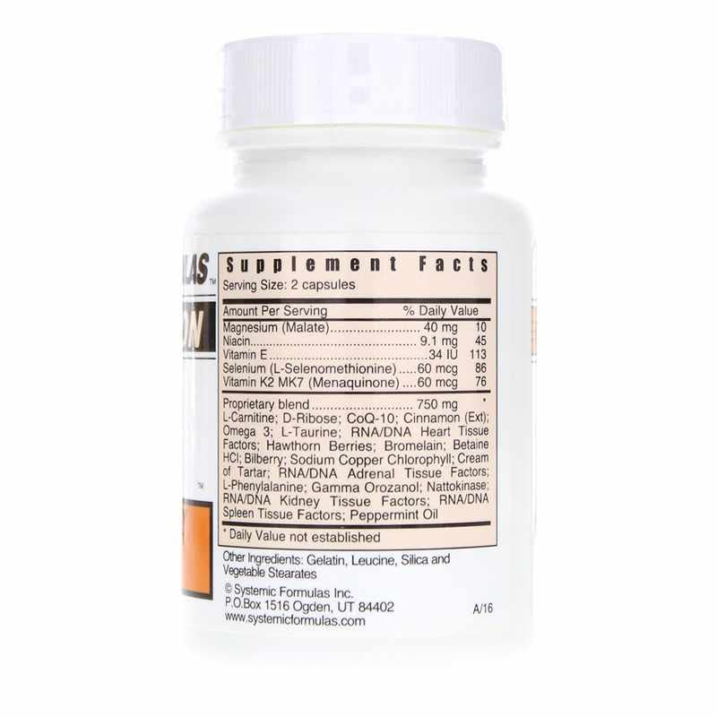 Systemic Formulas #48 HQ Heart Energy - 60 Capsules - image 2