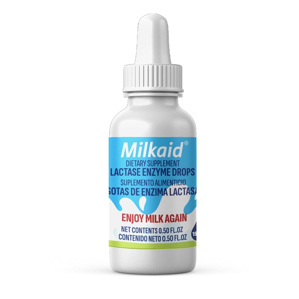 Milkaid Lactase Enzyme Drops for Lactose Intolerance