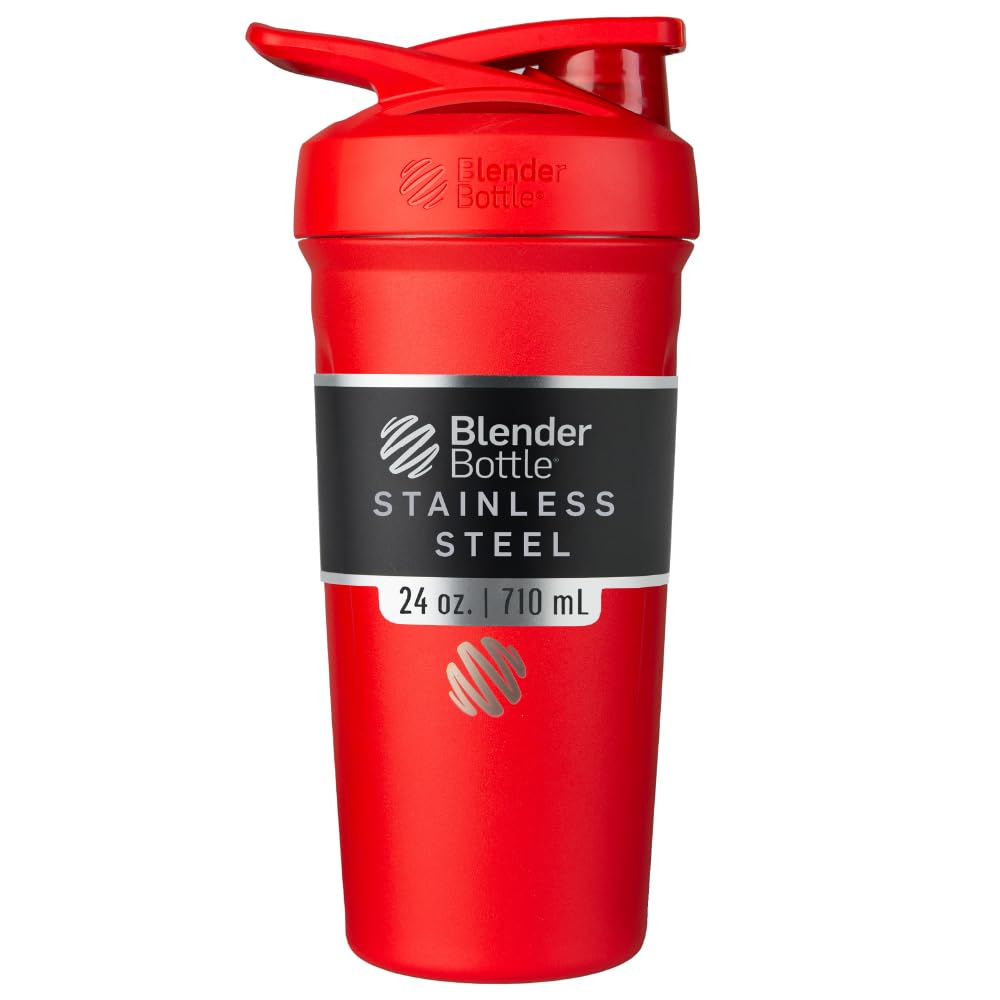 BlenderBottle Sport Flip Stainless Steel Shaker Bottle