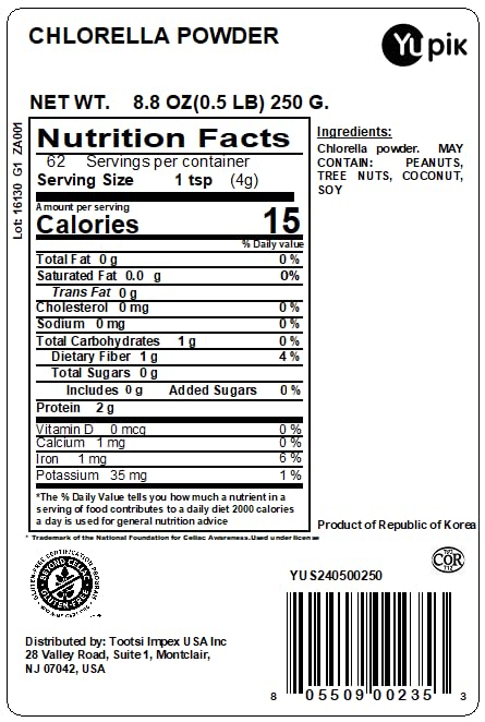 Yupik Chlorella Powder Superfood - 8.8 oz - image 2