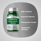 Piping Rock Chromium Picolinate 200mcg - 240 Tablets - image 4