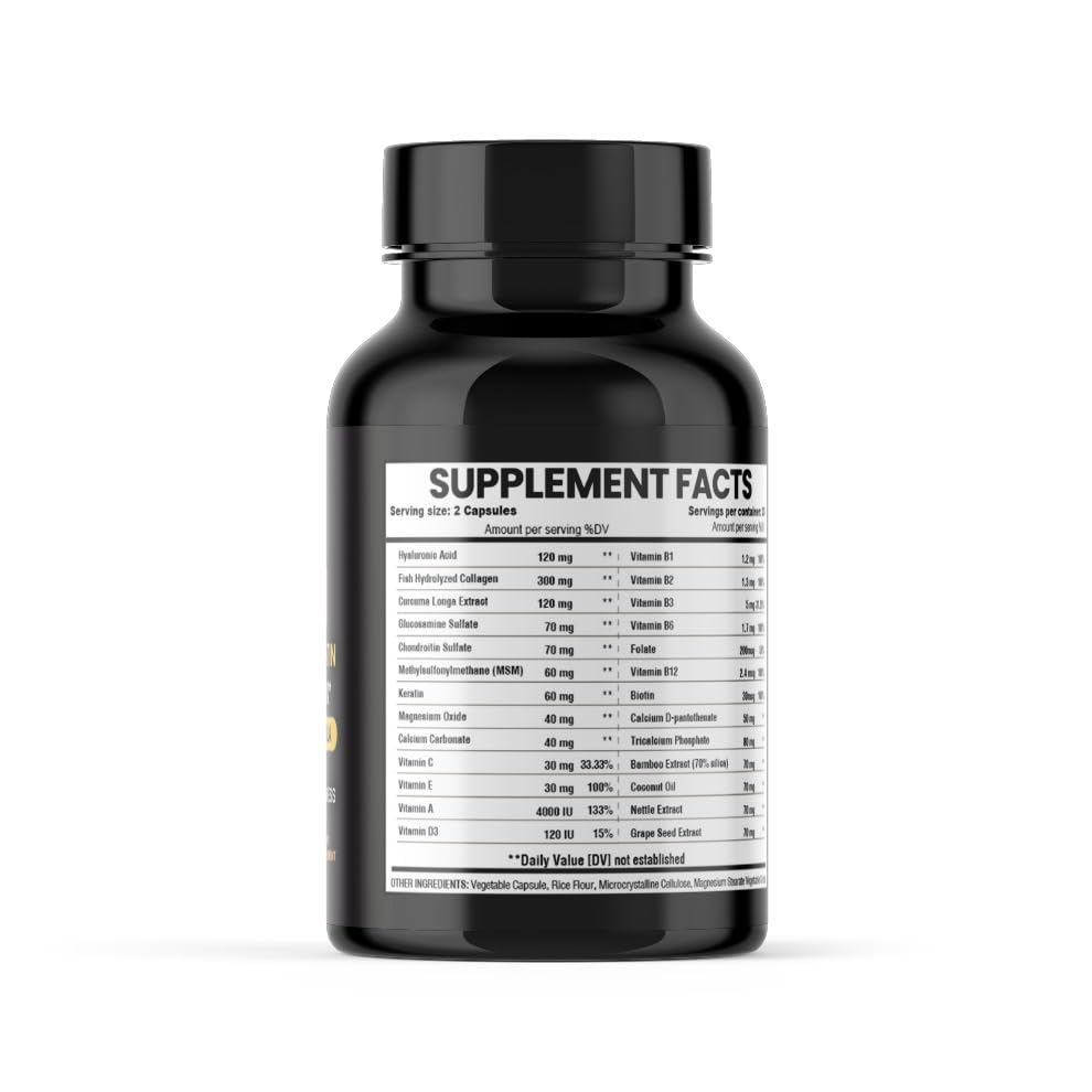 Ambition Hyaluronic Acid Biotin Collagen Beauty Complex - 60 Vegetarian Capsules - image 4