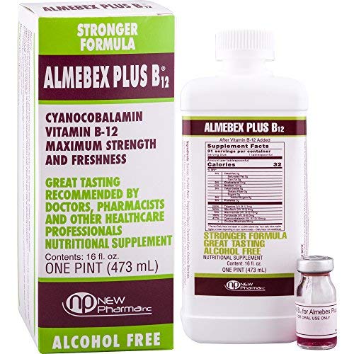Almebex Plus B12 Neurotropic Vitamins Liquid - 16 fl. oz