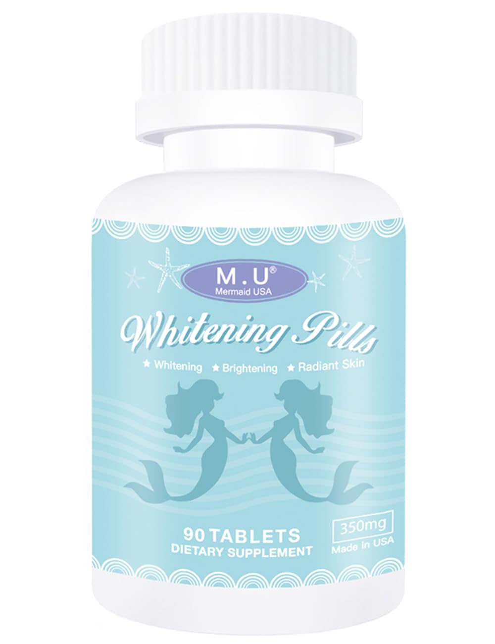 M.U TOP 1 Whitening Pills - 90 Tablets