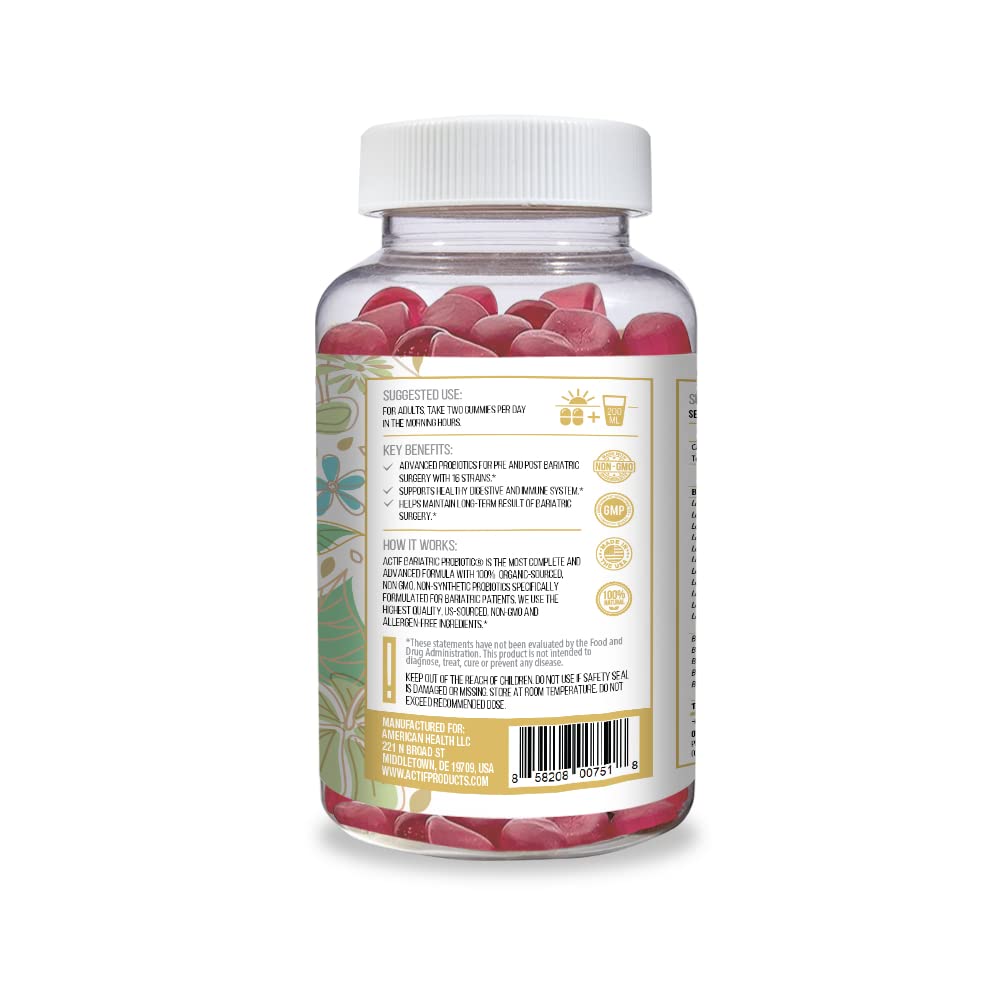 ACTIF Bariatric Probiotic Maximum Strength 20 Billion CFU - 60 Gummies - image 3